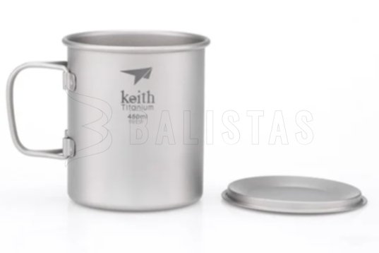 Titanový hrnek Keith s víčkem 450ml 6