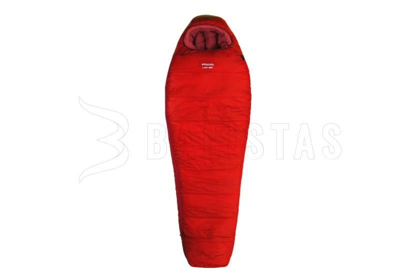 Spacák Pinguin Lava 350 175cm červený levý