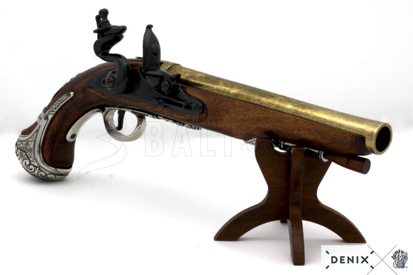 Replika křesadlové pistole generála George Washingtona, Anglie 18.stol. 4