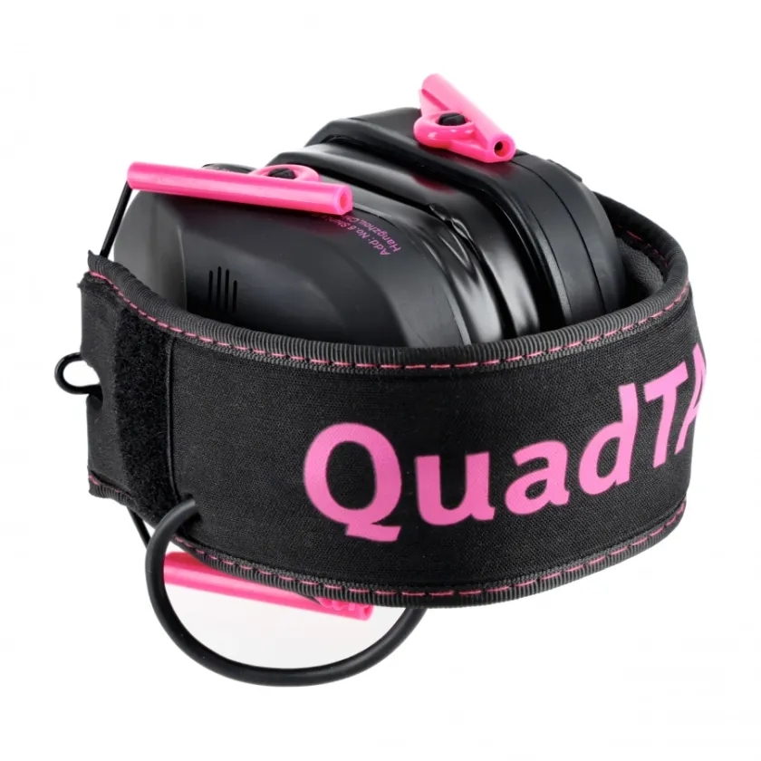 Aktivní střelecká sluchátka RealHunter Active ProSHOT QuadTAC Devil Pink 6
