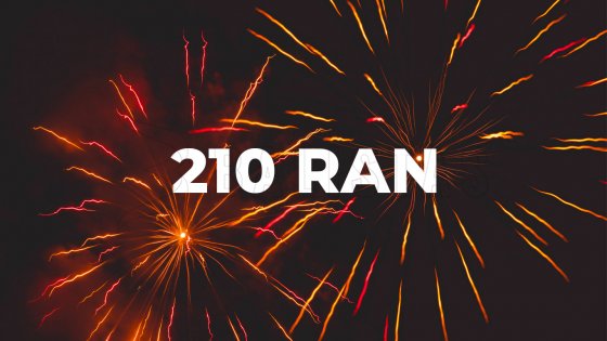 Sestavený kompaktní ohňostroj 210 ran