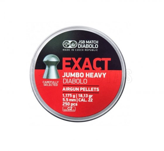 JSB Exact Jumbo Heavy 5,53mm 250ks