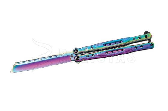 Nůž Joker motýlek JKR804 Reverse Tanto - rainbow